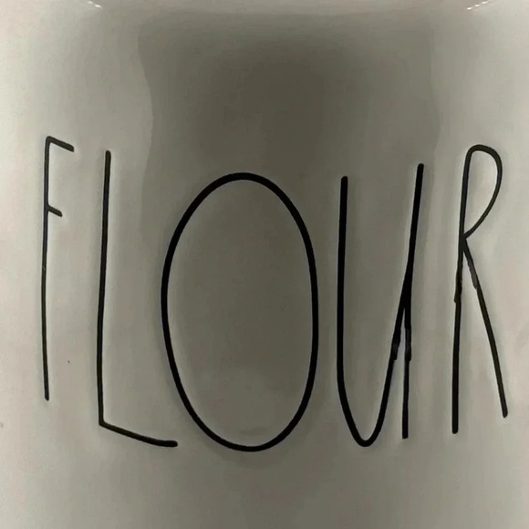 Rae Dunn Ceramic FLOUR canister food storage jar - Picture 4 of 8